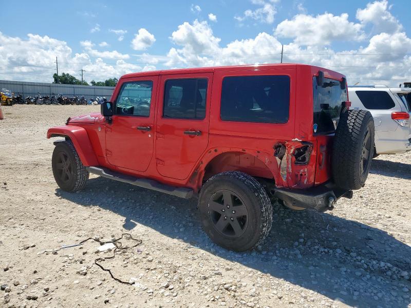 1C4BJWEG9FL623364 - 2015 JEEP WRANGLER U SAHARA RED photo 2