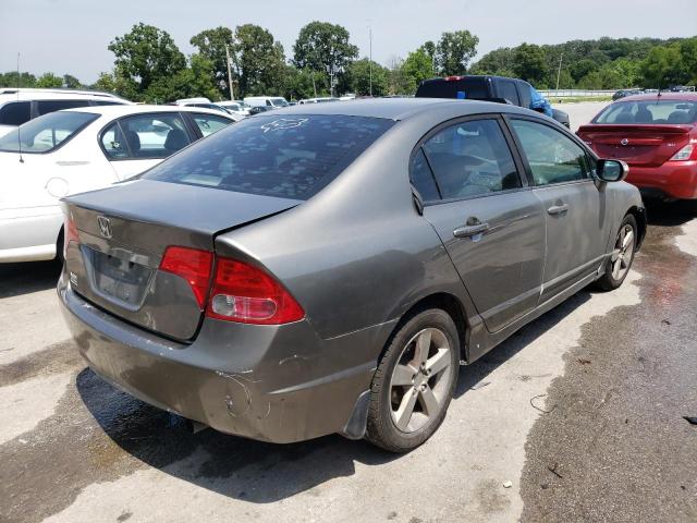 1HGFA16868L074612 - 2008 HONDA CIVIC EX GRAY photo 3