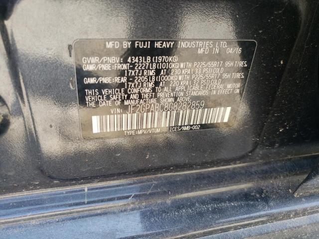 JF2GPABC8G8282859 - 2016 SUBARU CROSSTREK PREMIUM BLACK photo 14