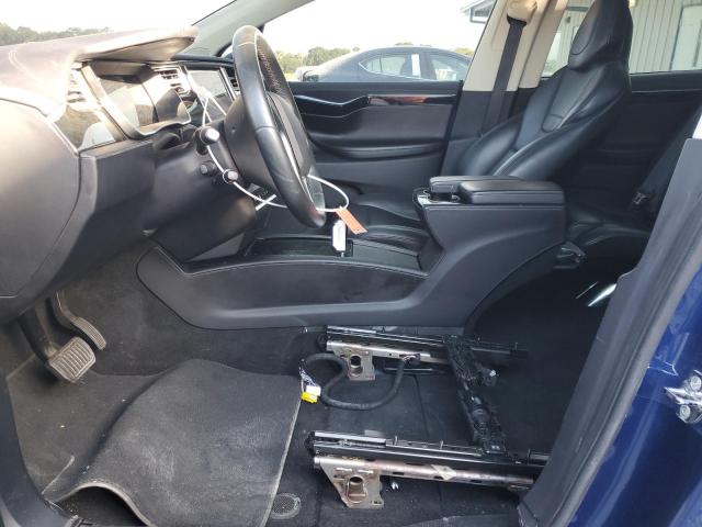 5YJXCBE27GF017661 - 2016 TESLA MODEL X BLUE photo 7