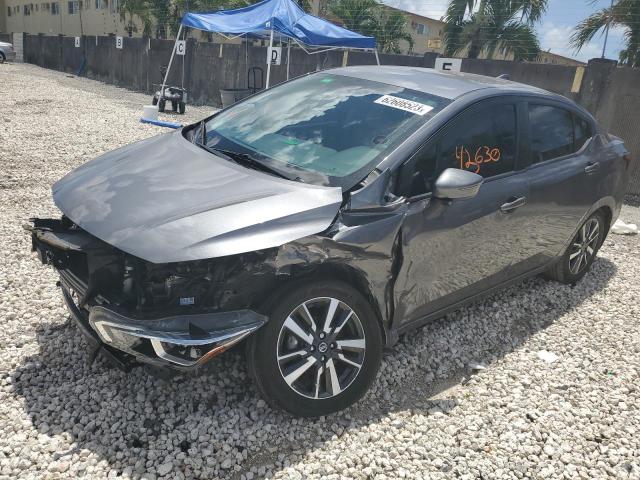 3N1CN8EV0ML825386 - 2021 NISSAN VERSA SV GRAY photo 1