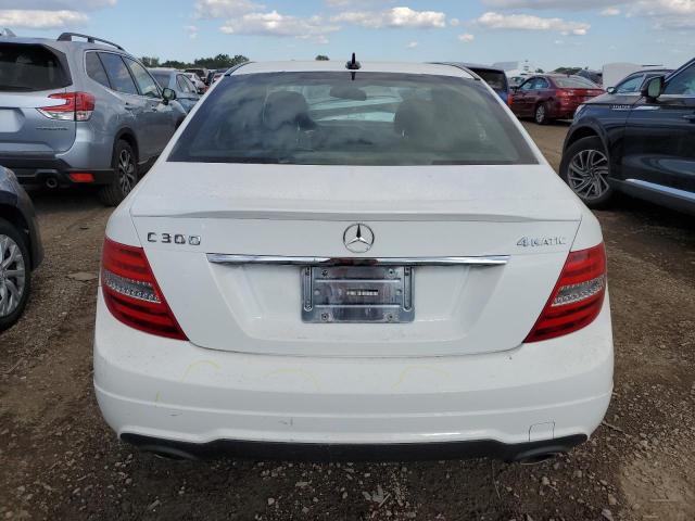 WDDGF8AB2DR249533 - 2013 MERCEDES-BENZ C 300 4MATIC WHITE photo 6