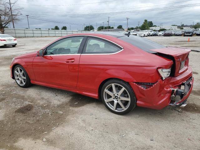 WDDGJ4HB6DF966564 - 2013 MERCEDES-BENZ C 250 RED photo 2