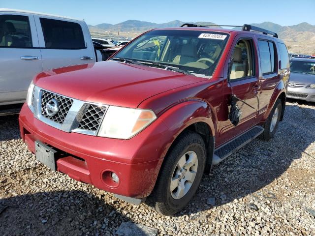 5N1AR18U77C604107 - 2007 NISSAN PATHFINDER LE BURGUNDY photo 1