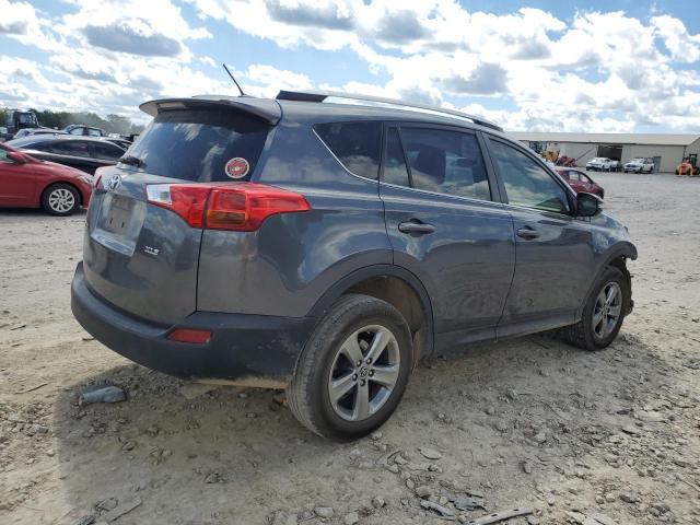 JTMWFREVXFD078790 - 2015 TOYOTA RAV4 XLE GRAY photo 3