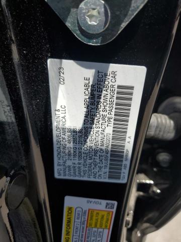 19UUB5F46PA002070 - 2023 ACURA TLX TECHNOLOGY 黑色 照片 12
