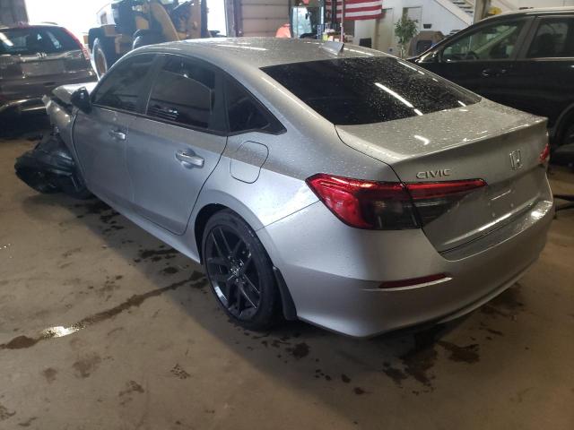 2HGFE2F52PH543352 - 2023 HONDA CIVIC SPORT GRAY photo 2