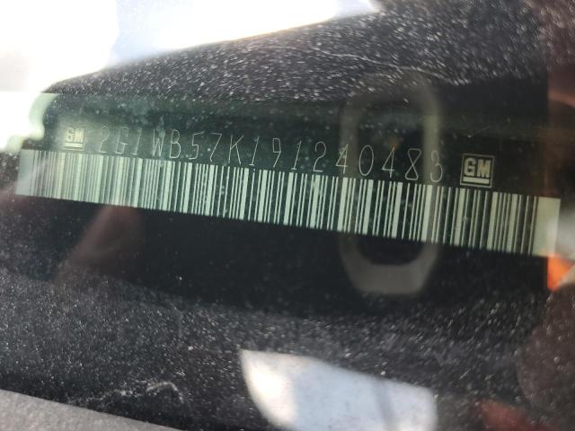 2G1WB57K191240483 - 2009 CHEVROLET IMPALA LS Сұр фото 12