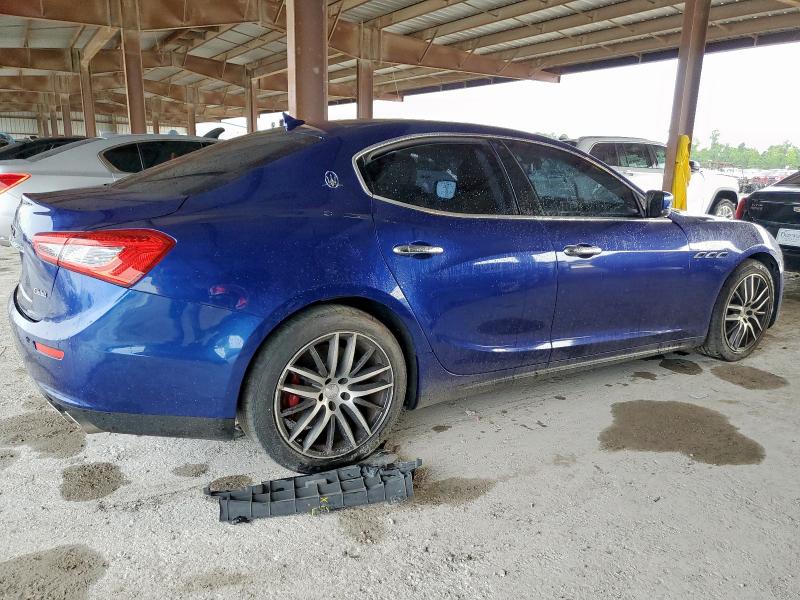 ZAM57RTAXG1182042 - 2016 MASERATI GHIBLI S BLUE photo 3