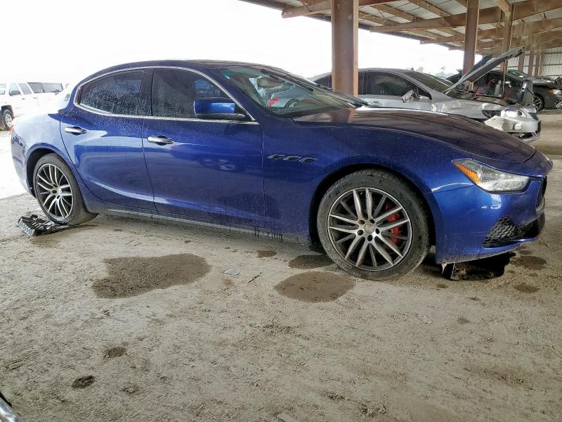 ZAM57RTAXG1182042 - 2016 MASERATI GHIBLI S BLUE photo 4