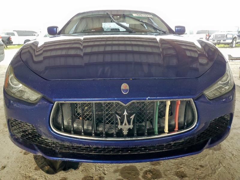 ZAM57RTAXG1182042 - 2016 MASERATI GHIBLI S BLUE photo 5