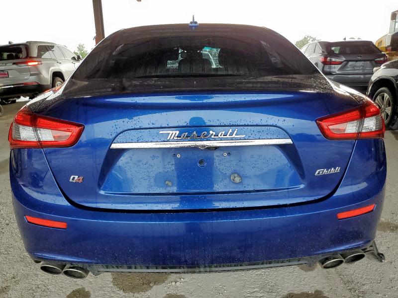 ZAM57RTAXG1182042 - 2016 MASERATI GHIBLI S BLUE photo 6