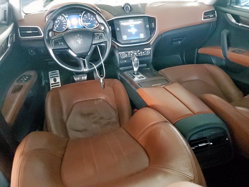 ZAM57RTAXG1182042 - 2016 MASERATI GHIBLI S BLUE photo 8