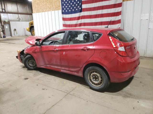 KMHCT5AE0CU033665 - 2012 HYUNDAI ACCENT GLS 红色 照片 2