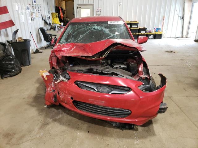 KMHCT5AE0CU033665 - 2012 HYUNDAI ACCENT GLS 红色 照片 5