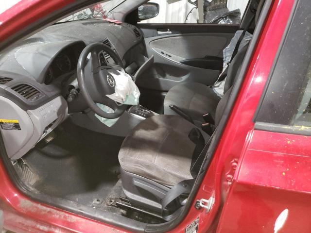 KMHCT5AE0CU033665 - 2012 HYUNDAI ACCENT GLS 红色 照片 7