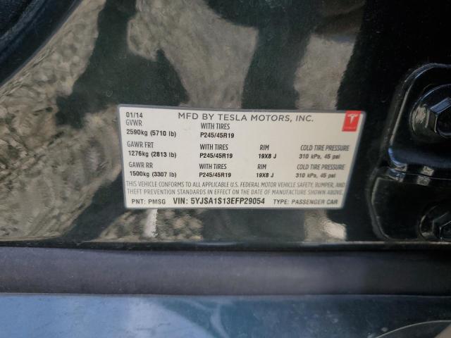 5YJSA1S13EFP29054 - 2014 TESLA MODEL S Կանաչ լուսանկար 12