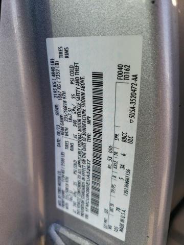 1FMCU9G90EUA52637 - 2014 FORD ESCAPE SE SILVER photo 12