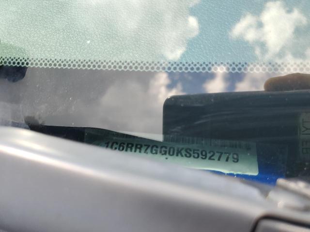 1C6RR7GG0KS592779 - 2019 RAM 1500 CLASS SLT 蓝色 照片 12