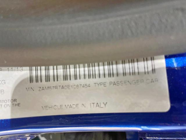 ZAM57RTA0E1087454 - 2014 MASERATI GHIBLI S ლურჯი ფოტო 10