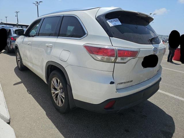 5TDJKRFHXFS168847 - 2015 TOYOTA HIGHLANDER XLE WHITE photo 3