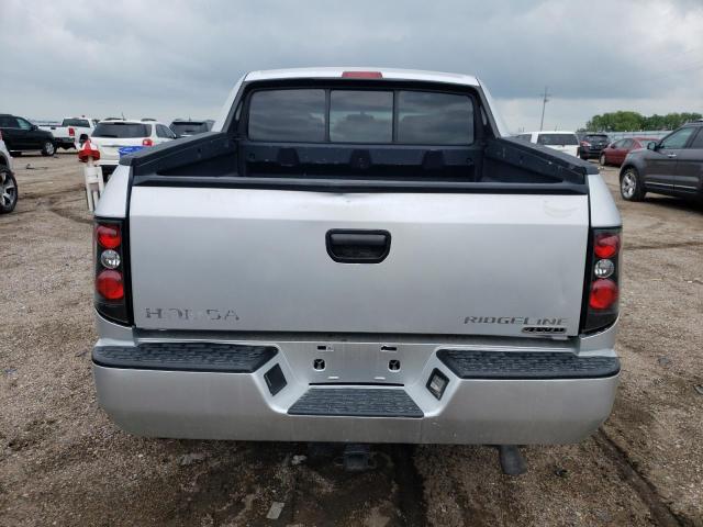 2HJYK16207H548108 - 2007 HONDA RIDGELINE RT SILVER photo 6