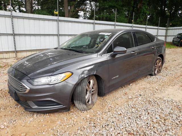 3FA6P0LU1JR138643 - 2018 FORD FUSION SE HYBRID GRAY photo 1