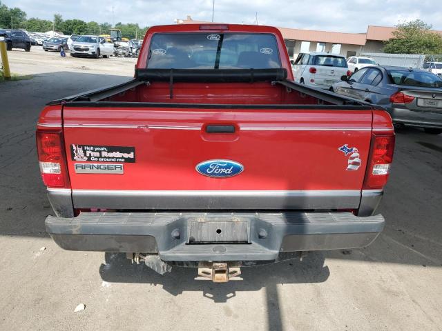 1FTYR15E08PA97819 - 2008 FORD RANGER SUPER CAB RED photo 6