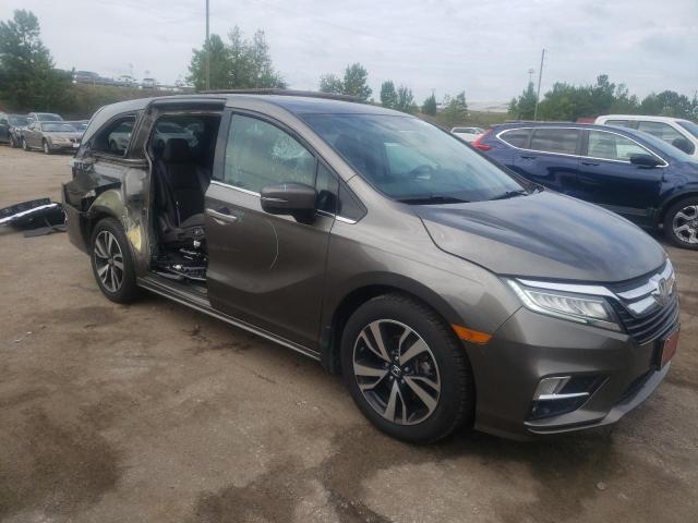 5FNRL6H90JB014942 - 2018 HONDA ODYSSEY ELITE GRAY photo 4