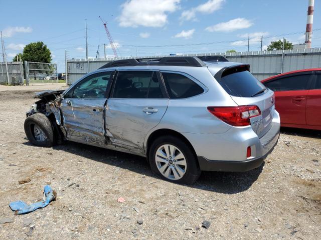 4S4BSAHC6H3305693 - 2017 SUBARU OUTBACK 2.5I PREMIUM SILVER photo 2