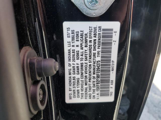 19XFB2F98FE094375 - 2015 HONDA CIVIC EXL 黑色 照片 13