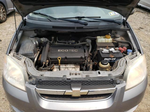 KL1TD5DE5BB193152 - 2011 CHEVROLET AVEO LS ვერცხლისფერი ფოტო 11