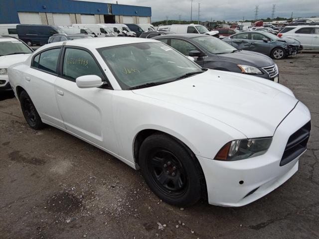 2C3CDXAG7EH368205 - 2014 DODGE CHARGER POLICE WHITE photo 4