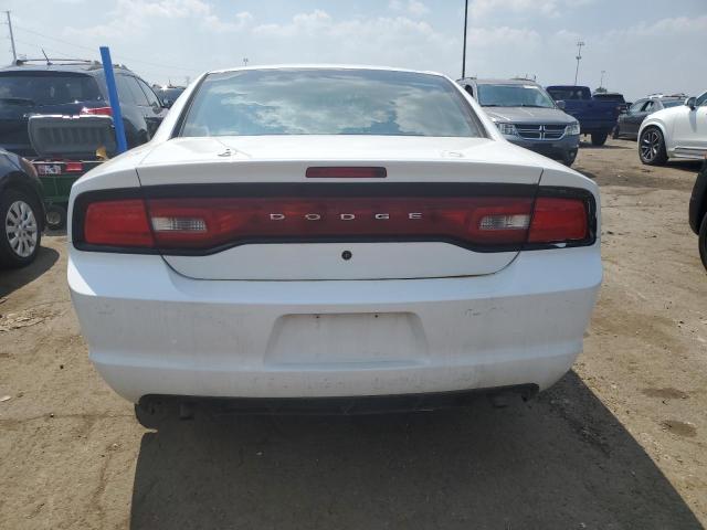 2C3CDXAG7EH368205 - 2014 DODGE CHARGER POLICE WHITE photo 6
