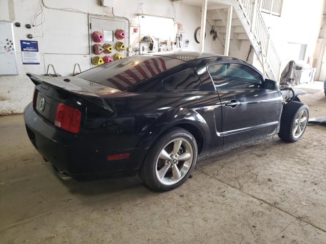 1ZVHT82H385162633 - 2008 FORD MUSTANG GT BLACK photo 3