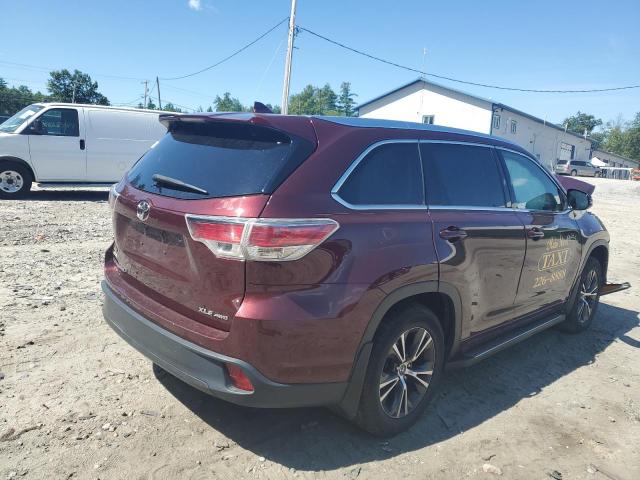 5TDJKRFH8GS243255 - 2016 TOYOTA HIGHLANDER XLE Rot Foto 3