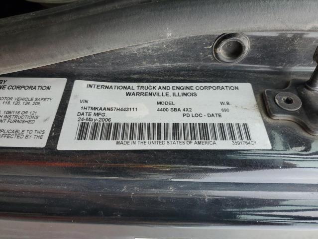 1HTMKAAN57H443111 - 2007 INTERNATIONAL 4000 4400 BLACK photo 13