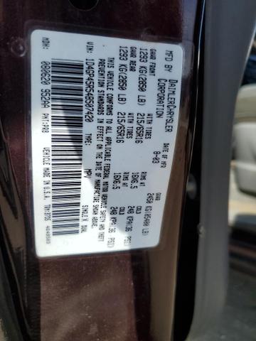 1D4GP45R54B507420 - 2004 DODGE CARAVAN SXT BURGUNDY photo 14