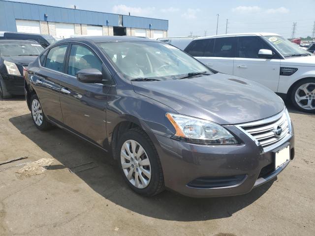 3N1AB7APXEL622945 - 2014 NISSAN SENTRA S GRAY photo 4