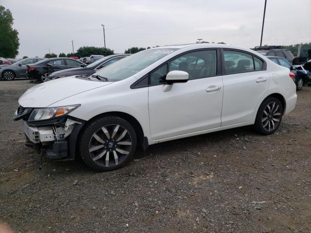 19XFB2F91FE254984 - 2015 HONDA CIVIC EXL WHITE photo 1