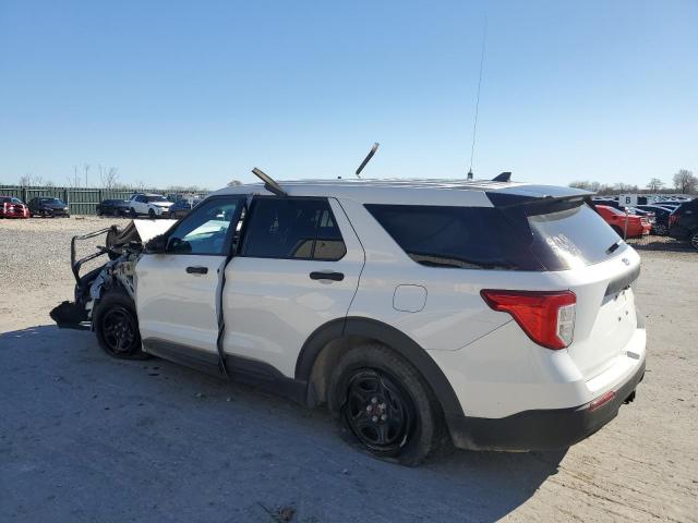 1FM5K8AB3NGA27394 - 2022 FORD EXPLORER POLICE INTERCEPTOR WHITE photo 2