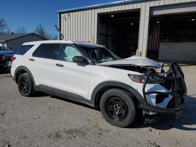 1FM5K8AB3NGA27394 - 2022 FORD EXPLORER POLICE INTERCEPTOR WHITE photo 4