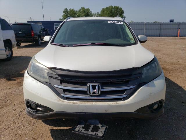 5J6RM4H77CL066353 - 2012 HONDA CR-V EXL WHITE photo 5