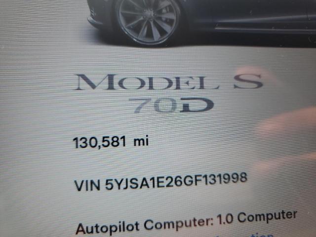 5YJSA1E26GF131998 - 2016 TESLA MODEL S 石墨色 照片 9