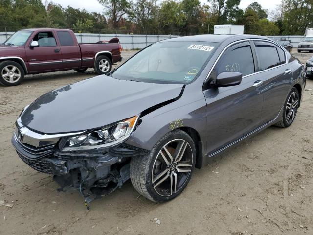 1HGCR2F50HA136931 - 2017 HONDA ACCORD SPORT GRAY photo 2