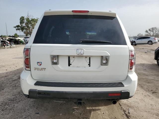 5FNYF28446B001988 - 2006 HONDA PILOT EX WHITE photo 6