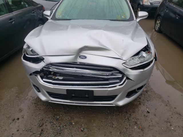 3FA6P0SU0ER395493 - 2014 FORD FUSION TITANIUM PHEV SILVER photo 9