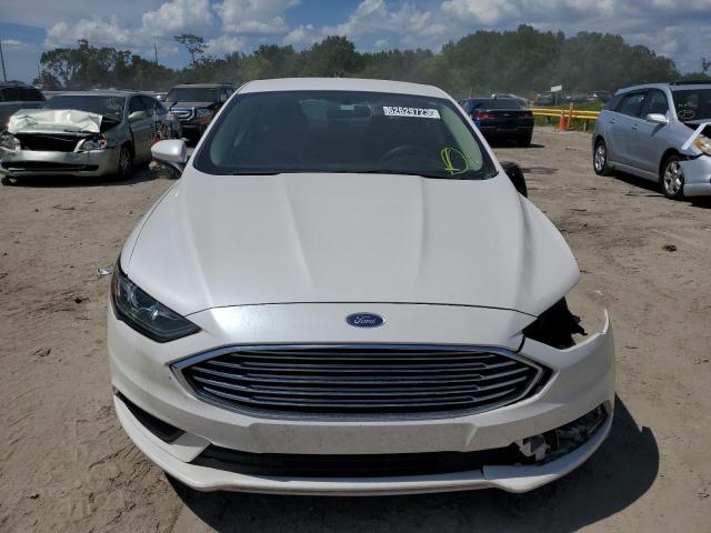 3FA6P0LU9HR304305 - 2017 FORD FUSION SE HYBRID WHITE photo 5