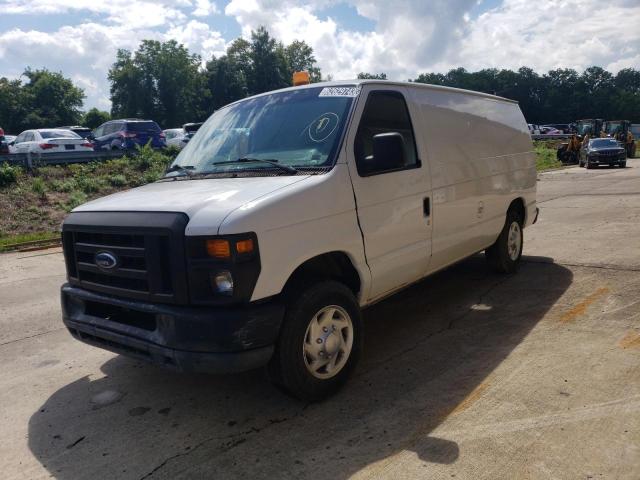 1FTNE1EW1BDA58186 - 2011 FORD ECONOLINE E150 VAN WHITE photo 1