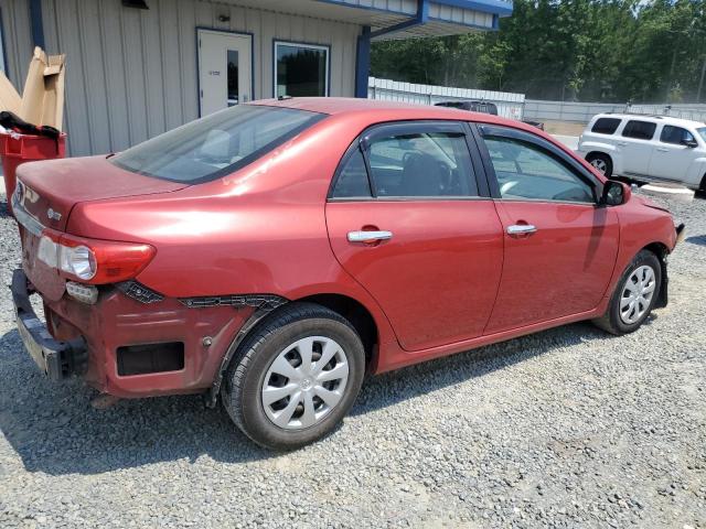 2T1BU4EEXBC713568 - 2011 TOYOTA COROLLA BASE RED photo 3